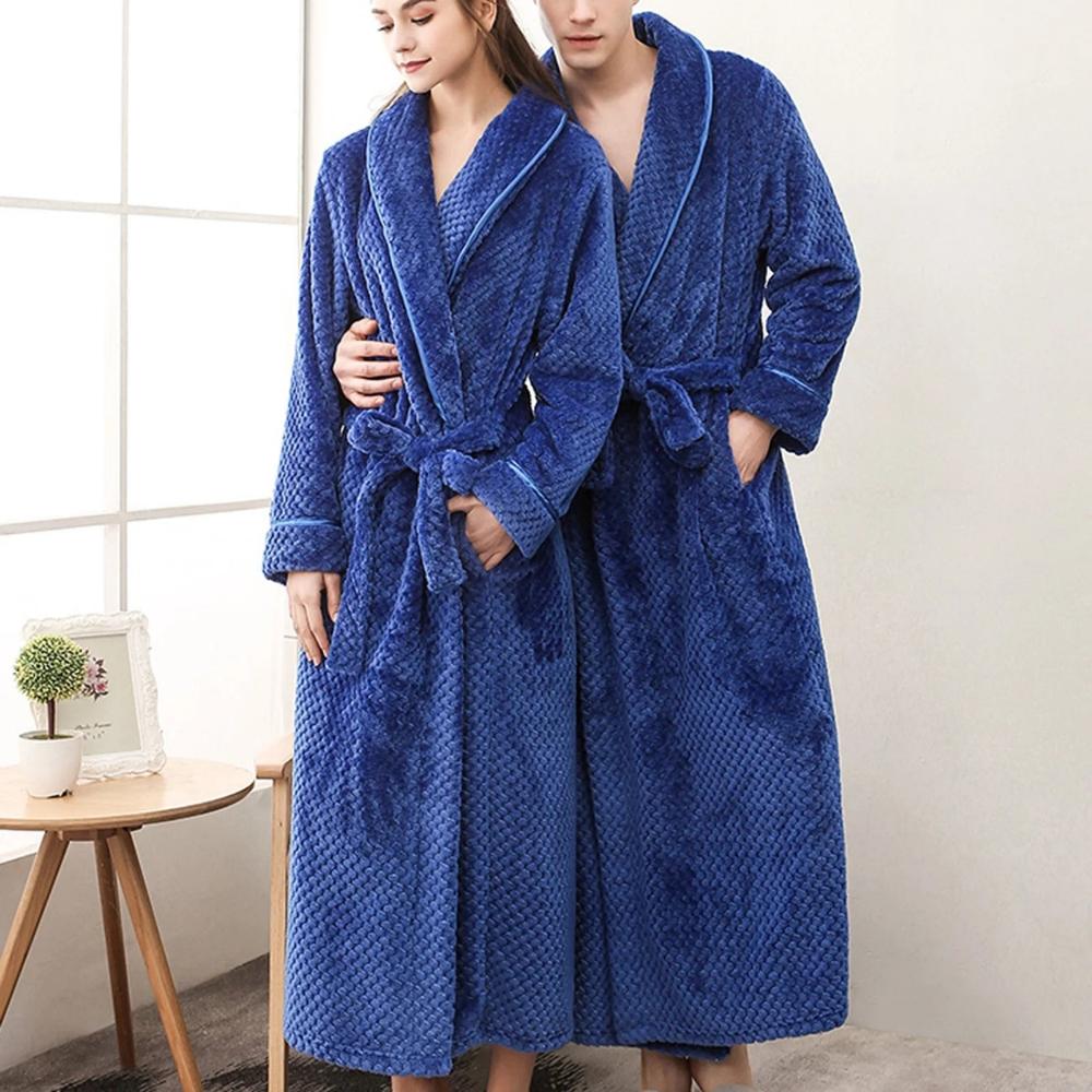 Fleece badekåbe med elegant pasform