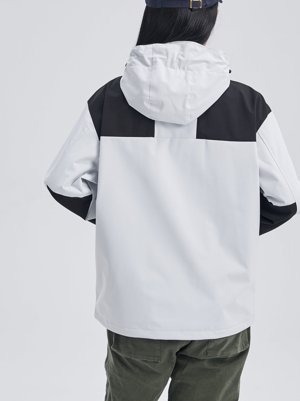 3-i-1 fleece vinterjakke til damer i khaki farve