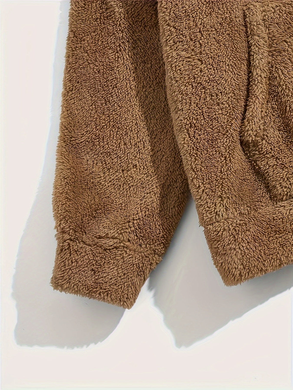Komplet 2-delt pyjamassæt til mænd i varm teddyfleece