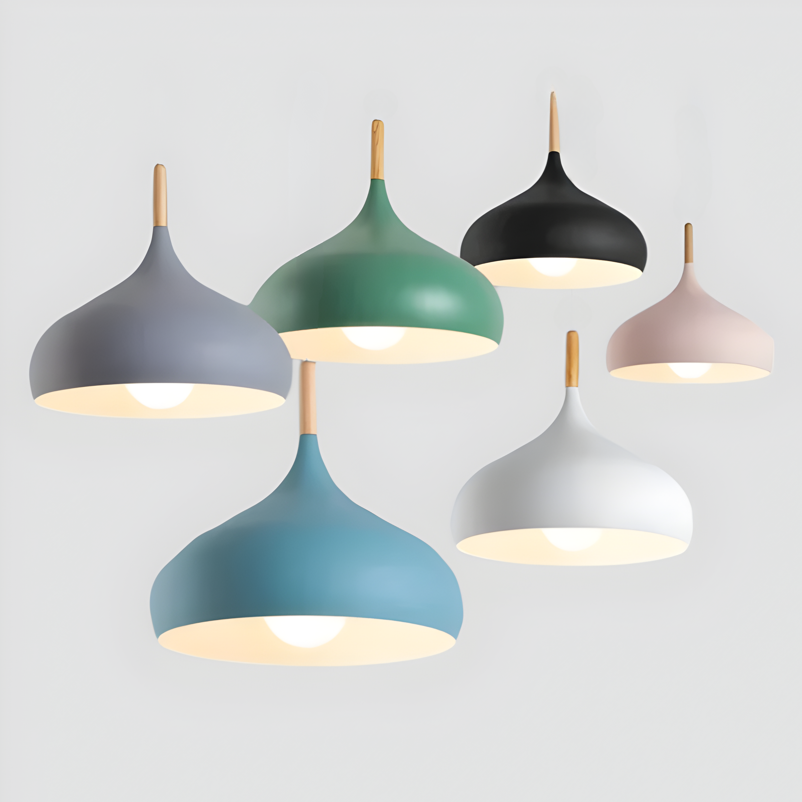 Elegant Macaron LED Pendant Light - Modern Home Illumination
