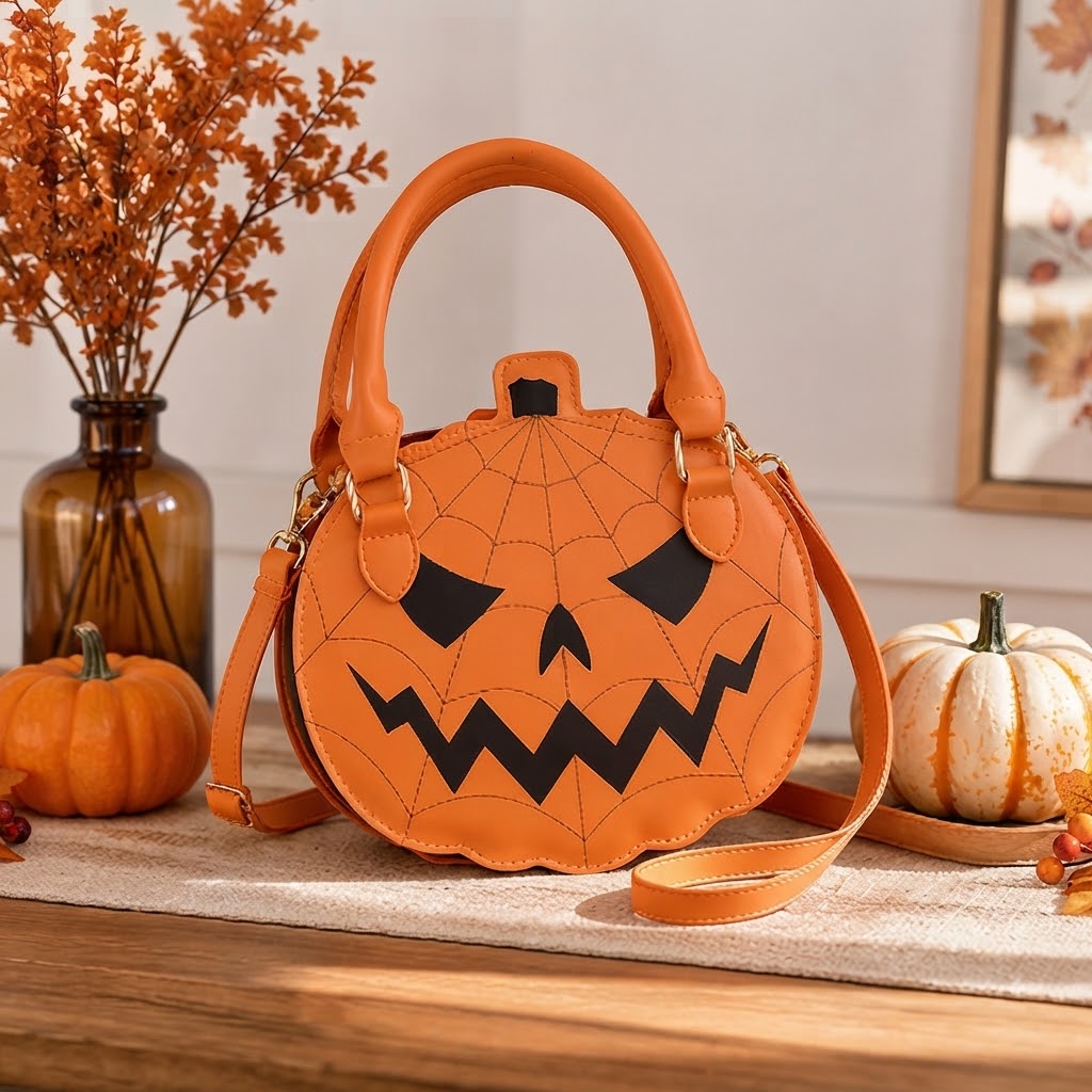 Indvendig visning af Halloween græskartaske