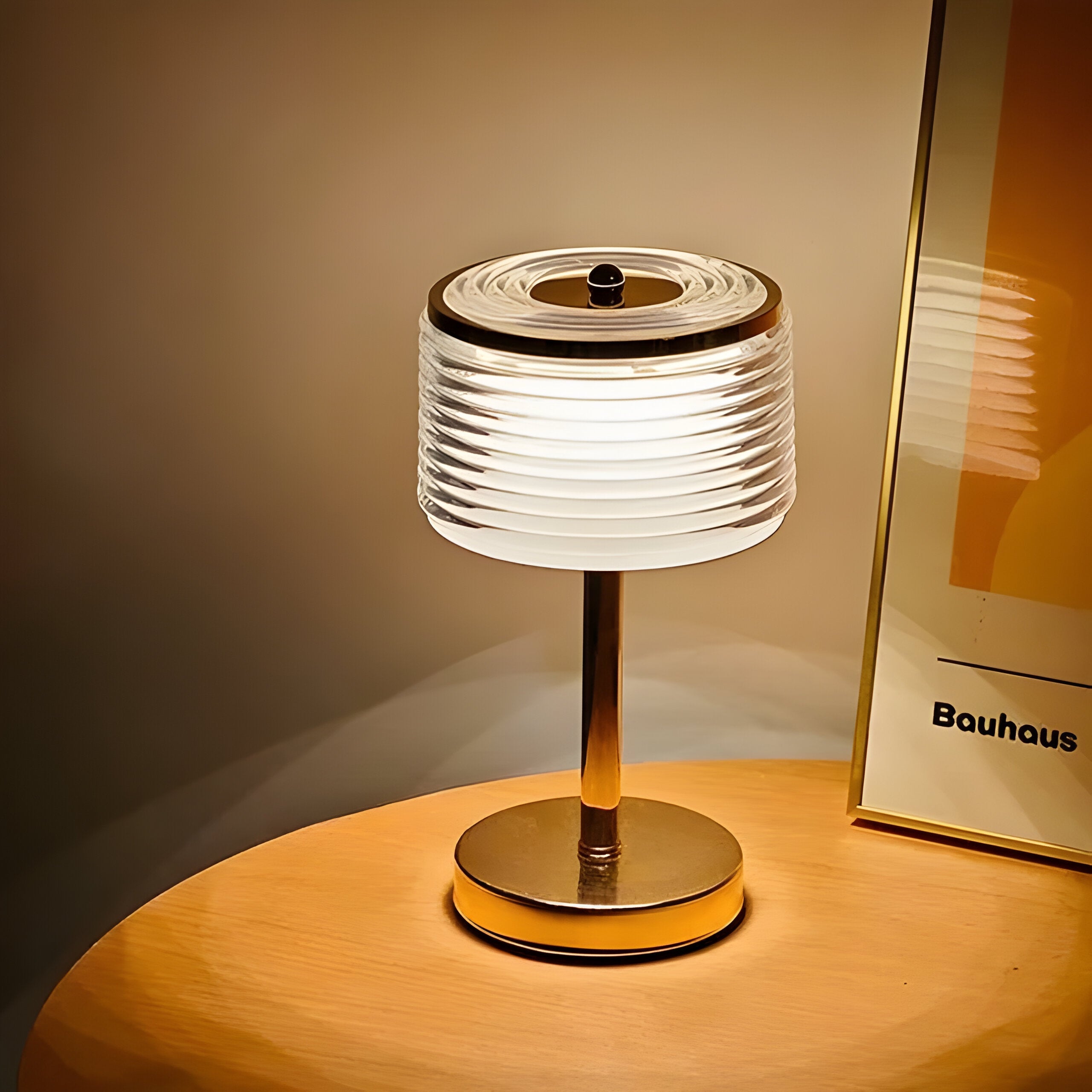 Elegant LED Ring Table Lamp - Hjalda