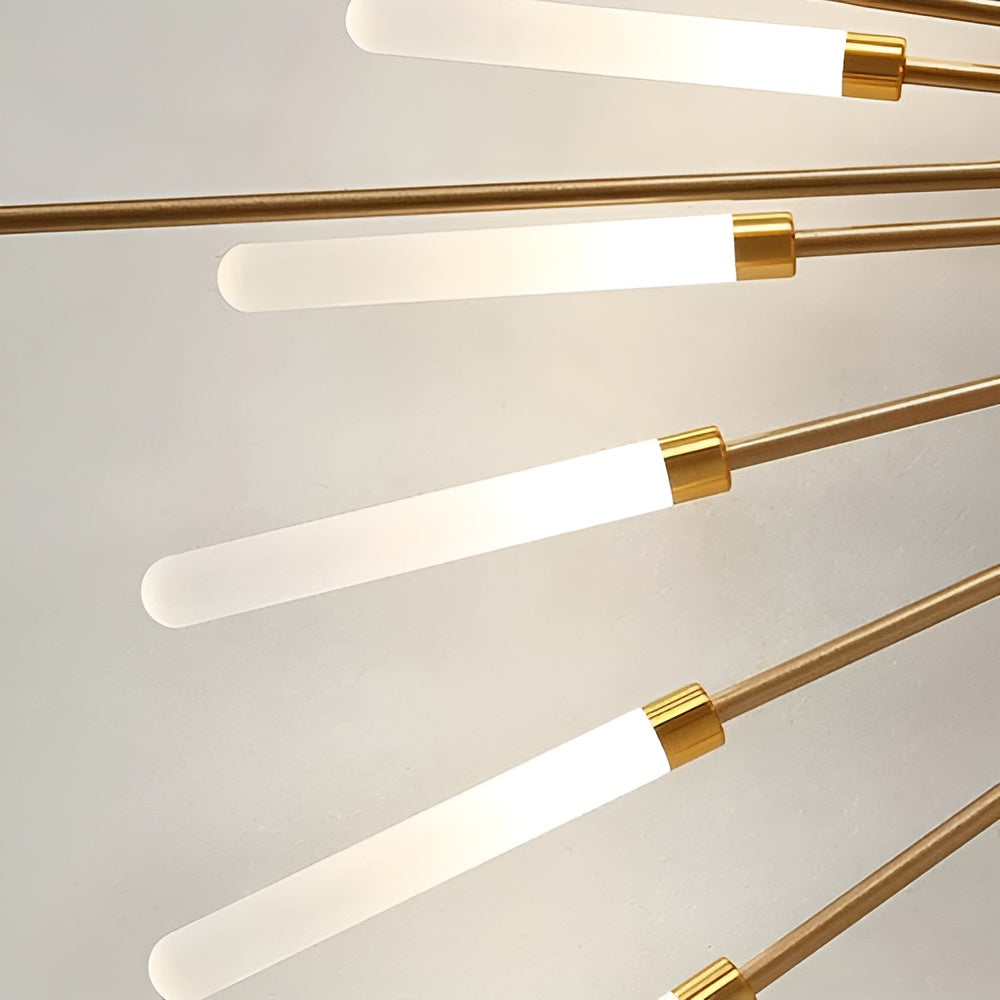Nærbillede af LED-loftlampens akryllåg og metalramme