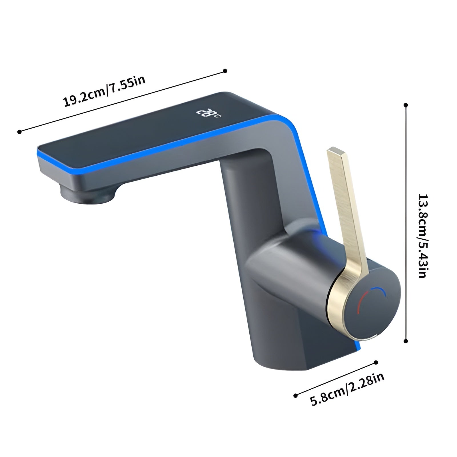 Blandingsbatteri i rustfrit stål – Elegant køkken og badeværelse armatur med udtrækkelig bruser og 360° rotation 7