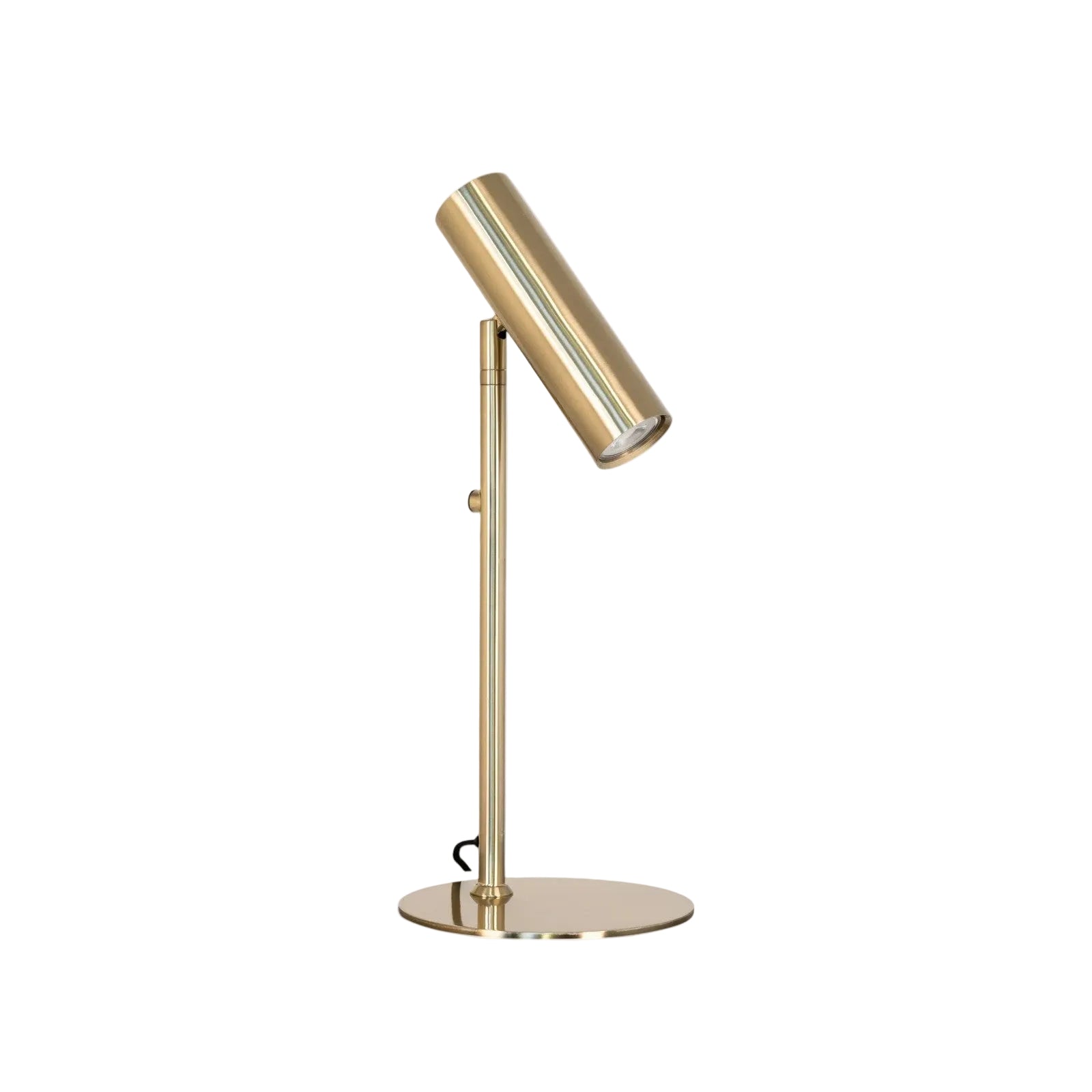 Bordlampe i Stål med Messinglook – Elegant Indendørs Belysning til Stuer og Kontorer, 28W Lysoutput 0