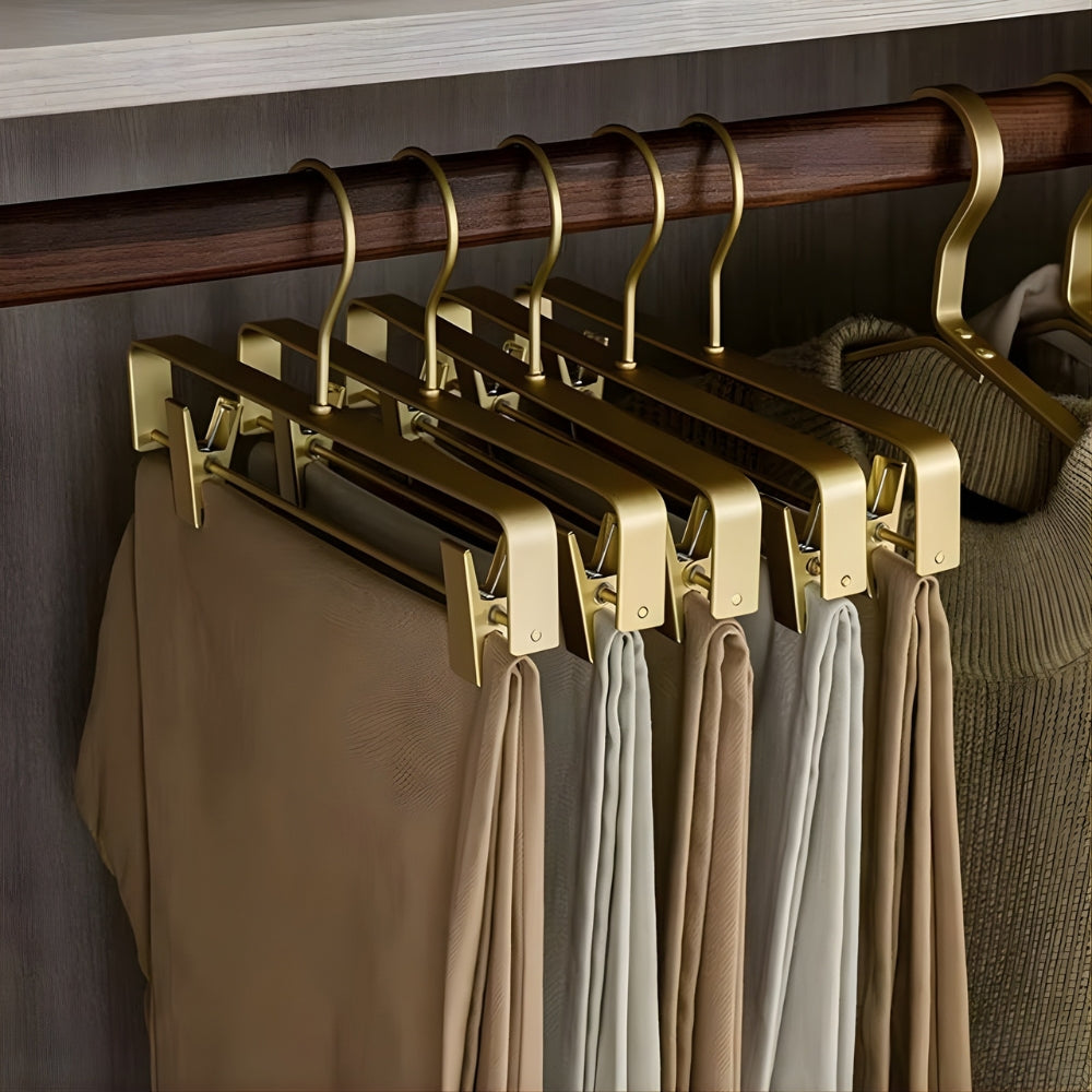 Bukseclips Sæt i Aluminium – Pladsbesparende Clips til Bukser og Nederdele | Elegant og Holdbart Design 0