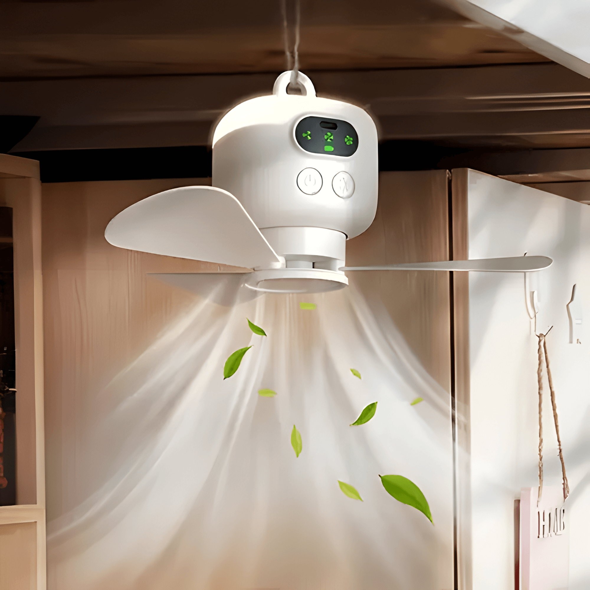 Campaign Fan - Genopladelig, fjernbetjent, bærbar ventilator til telte, vandreture og hytter 2