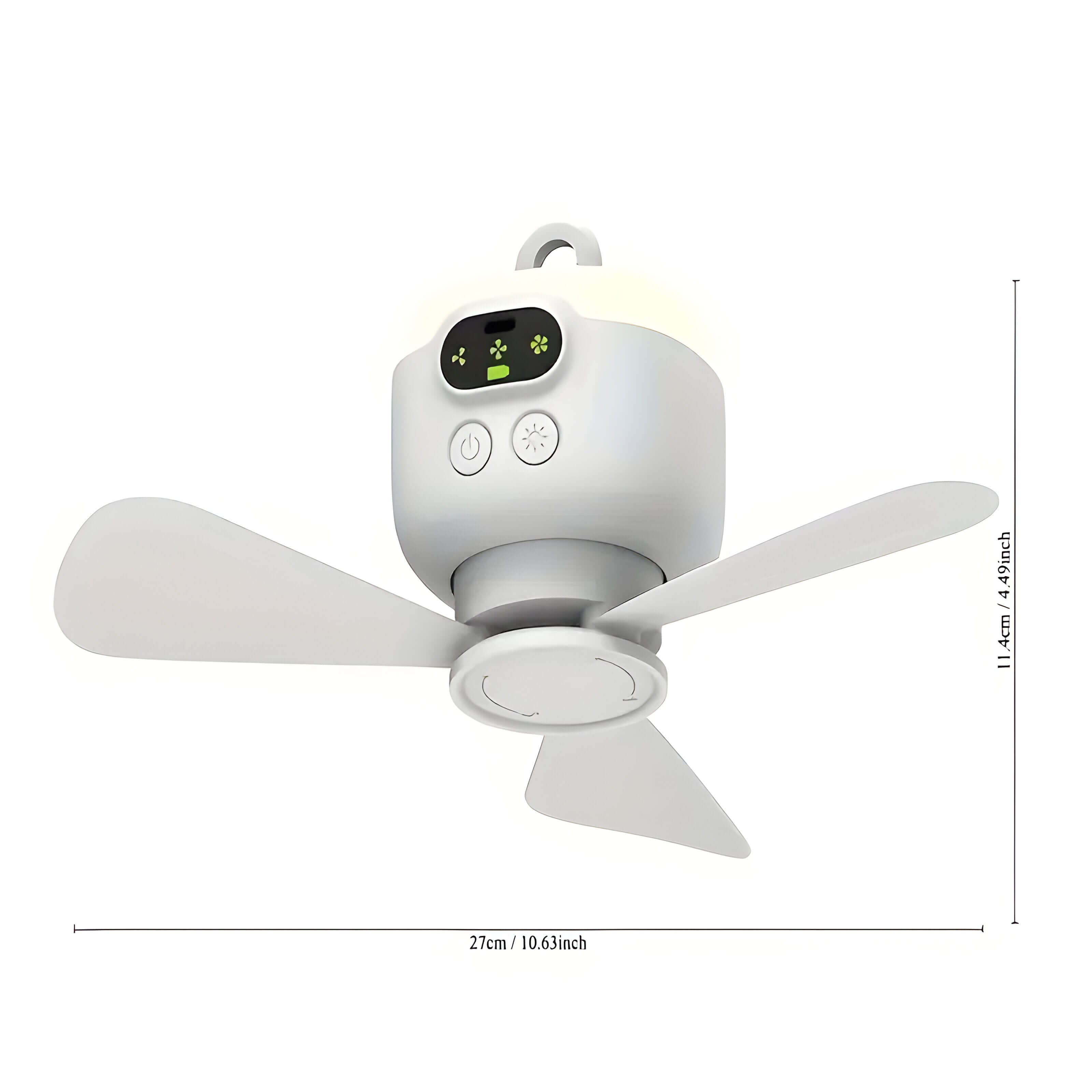 Campaign Fan - Genopladelig, fjernbetjent, bærbar ventilator til telte, vandreture og hytter 5
