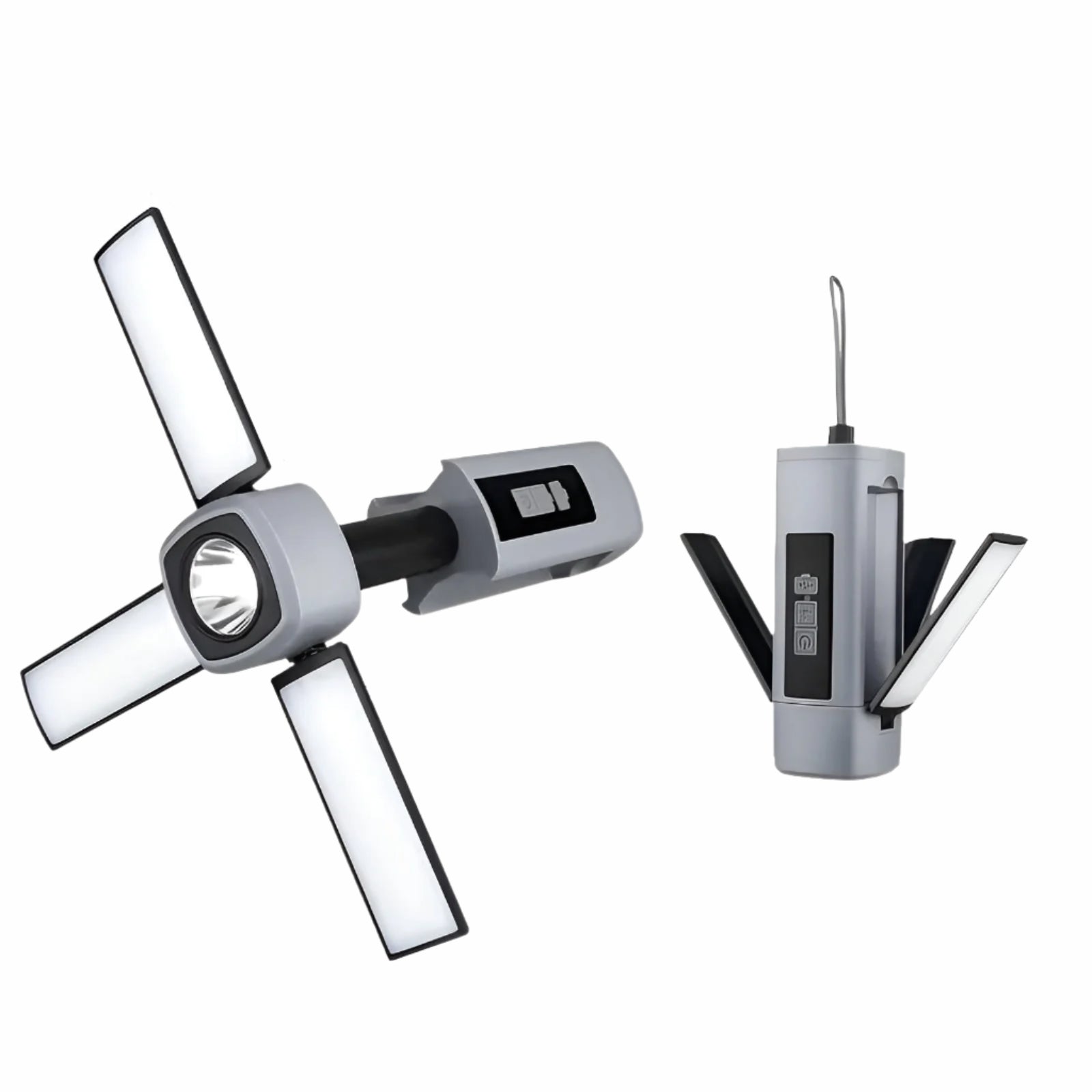 Campinglampe – Genopladelig via USB og 360° roterbar | Perfekt til udendørs brug og nødsituationer 1