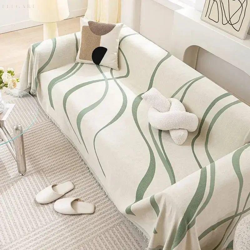 Chenille Sofa Throw – Vendbar, Blød og Holdbar Beskyttelse til Din Sofa | Skaber Hyggelig Atmosfære Indendørs 5