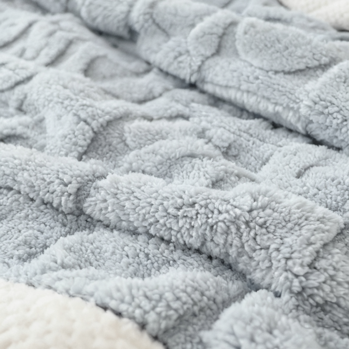 Plaid tæppe i blød fleece til sofa eller seng