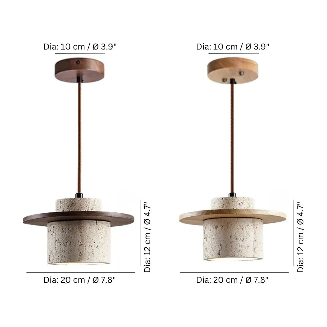 Hikari Wabi - Elegant Natural Stone Ceiling Lamp