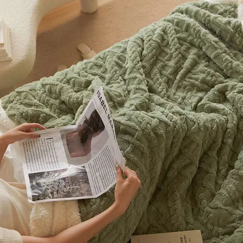 Tæppe i beige og neutrale farver