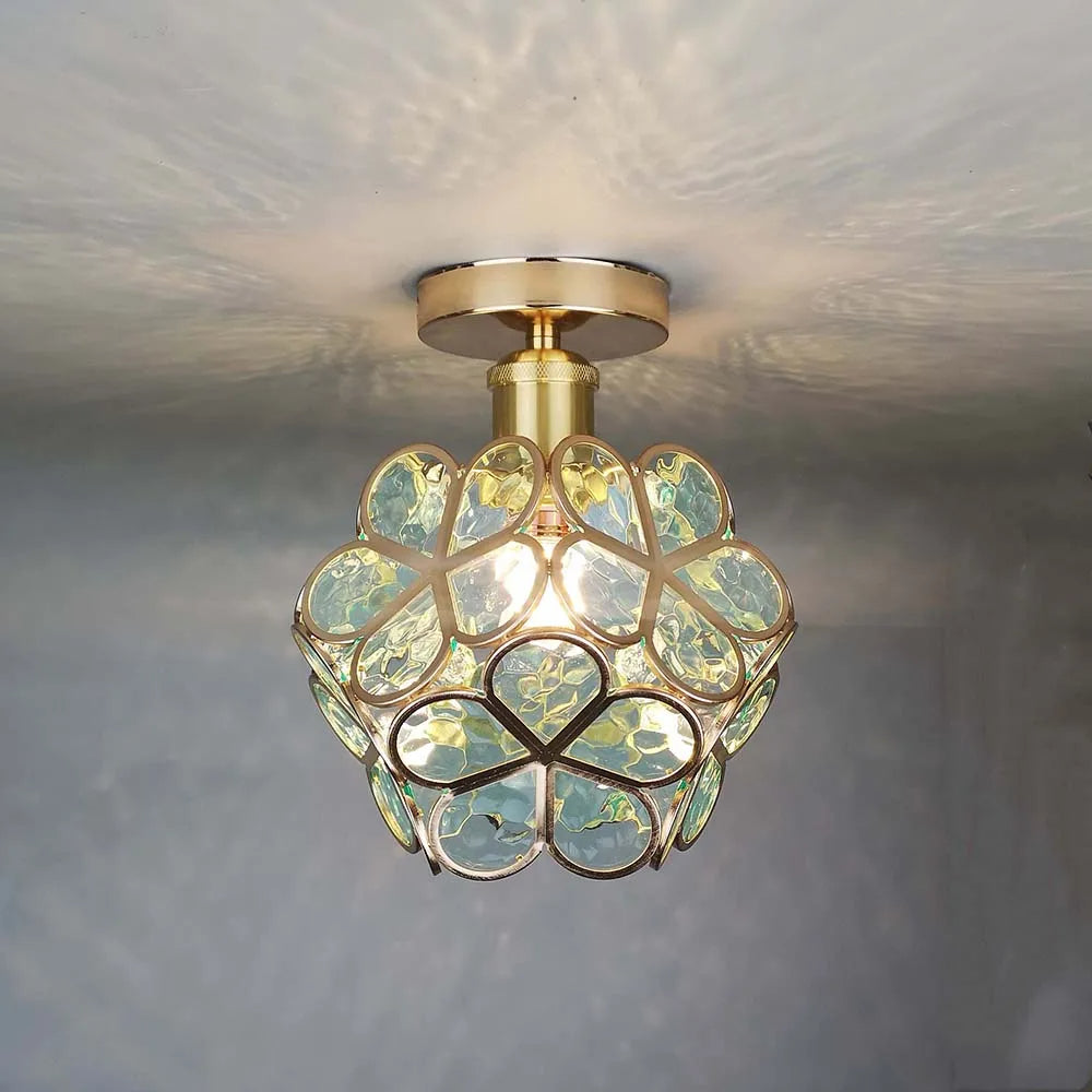 Floyem Blomsterloftslampe – Kompakt Design til Soveværelse og Entre med Atmosfærisk Belysning Loftslampe 3