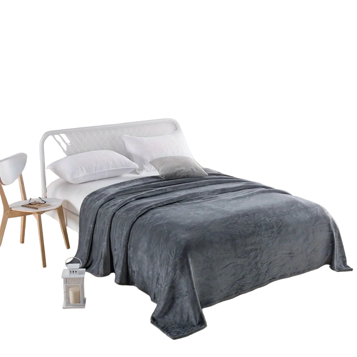 Fluffy Tæppe i Blødt Polyester – Komfortabelt og Alsidigt Tæppe til Sofa og Seng, Perfekt til Alle Sæsoner 3