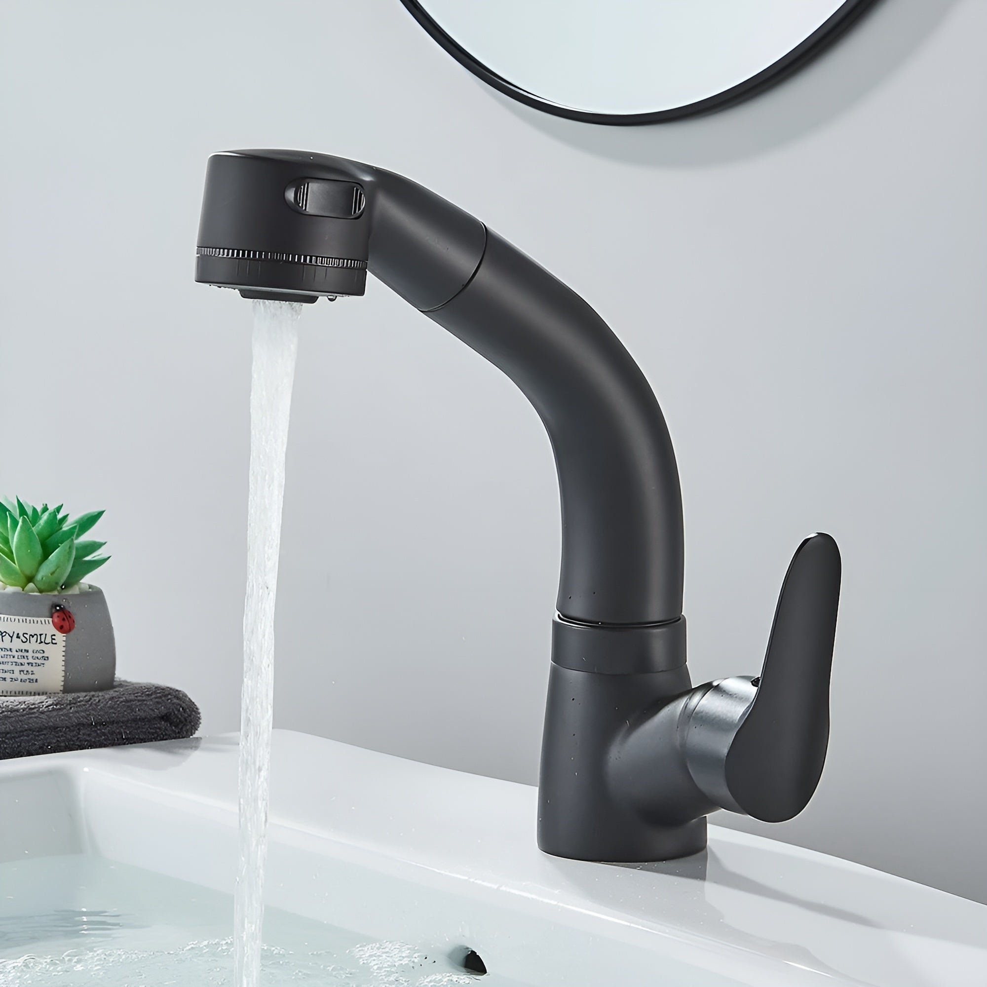 Håndvaskarmatur i Messing – Udtrækkelig Design til Badeværelse og Gæstetoilet | Elegance og Funktionalitet 0