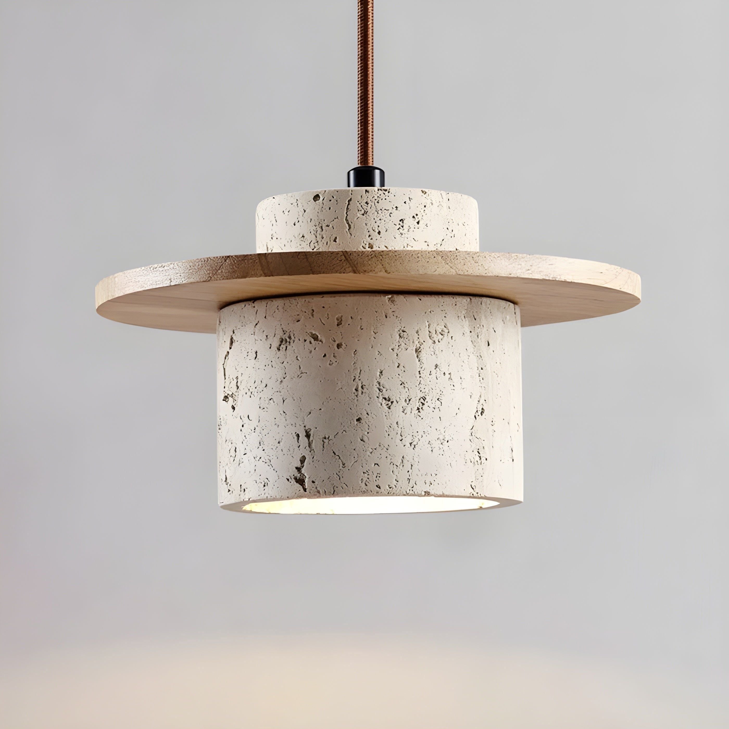 Hikari Wabi - Elegant Natural Stone Ceiling Lamp