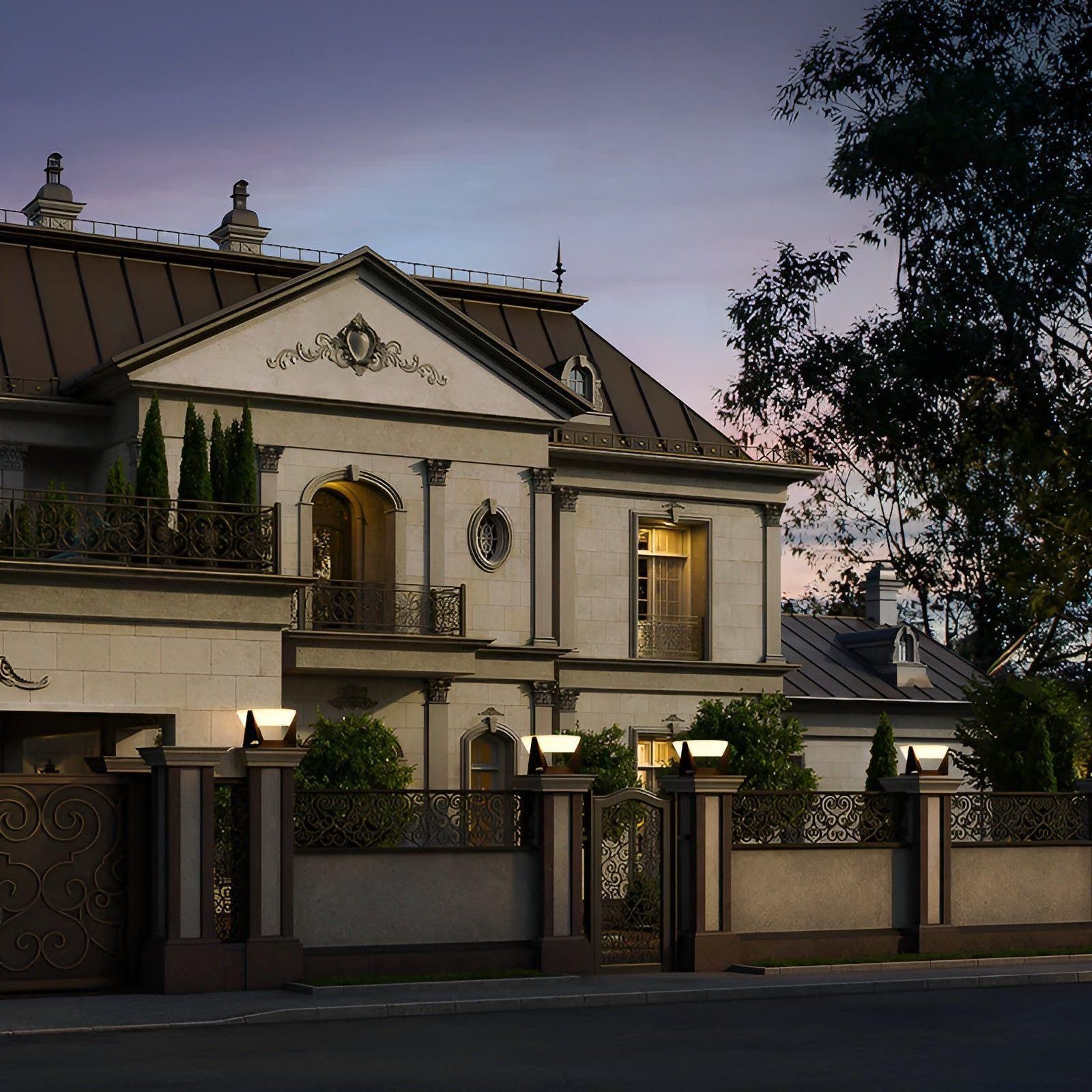 Elegant Solar-Powered Japanese Garden Lamp