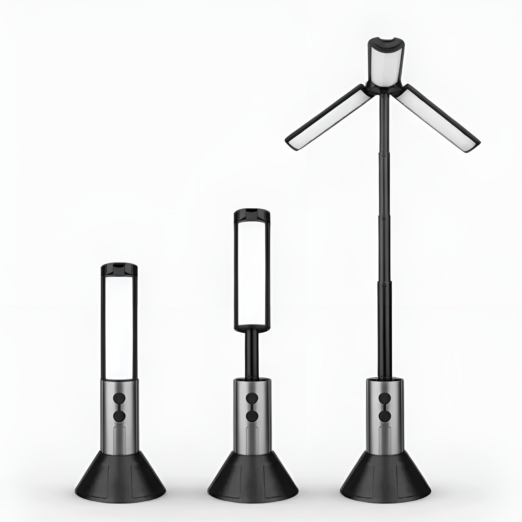 LED campinglygte – genopladelig og foldbar | 270° justerbar arm og flere lysindstillinger 0