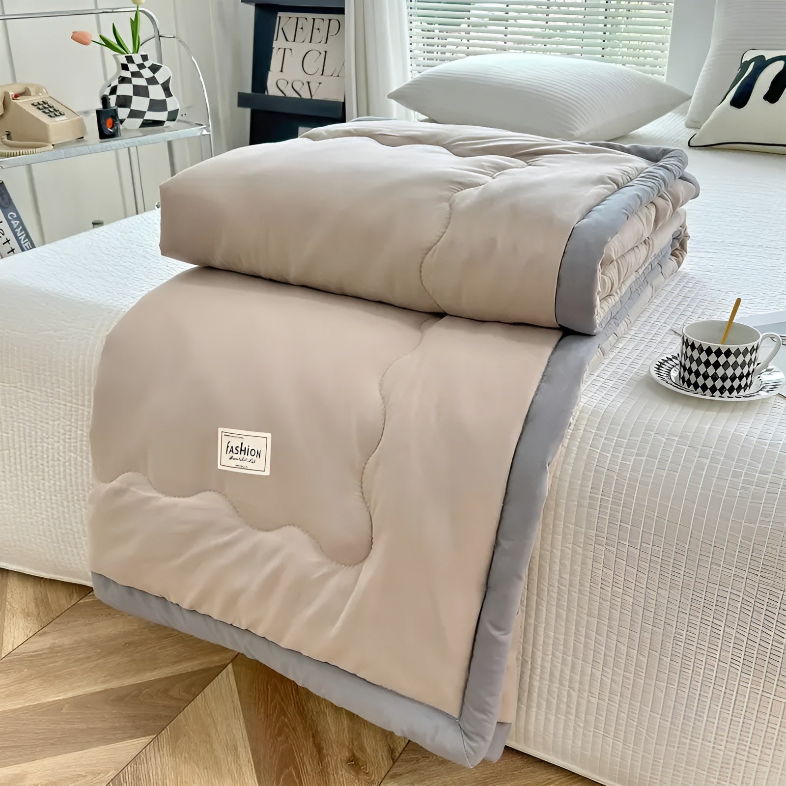 Letvægtsdyne i Polyester – Åndbar og Komfortabel til Sommerbrug | Ideel til Sofa, Seng og Rejser 4