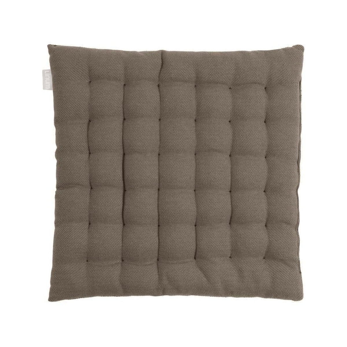 Stolepude 40x40 cm – syede kvadrater nærbillede