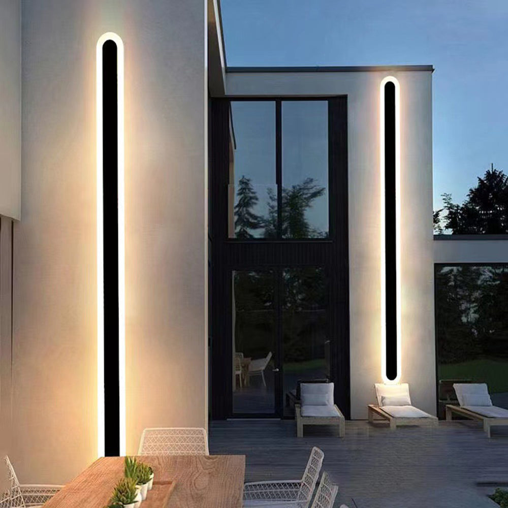 Slank udendørs LED-væglampe i moderne minimalistisk design