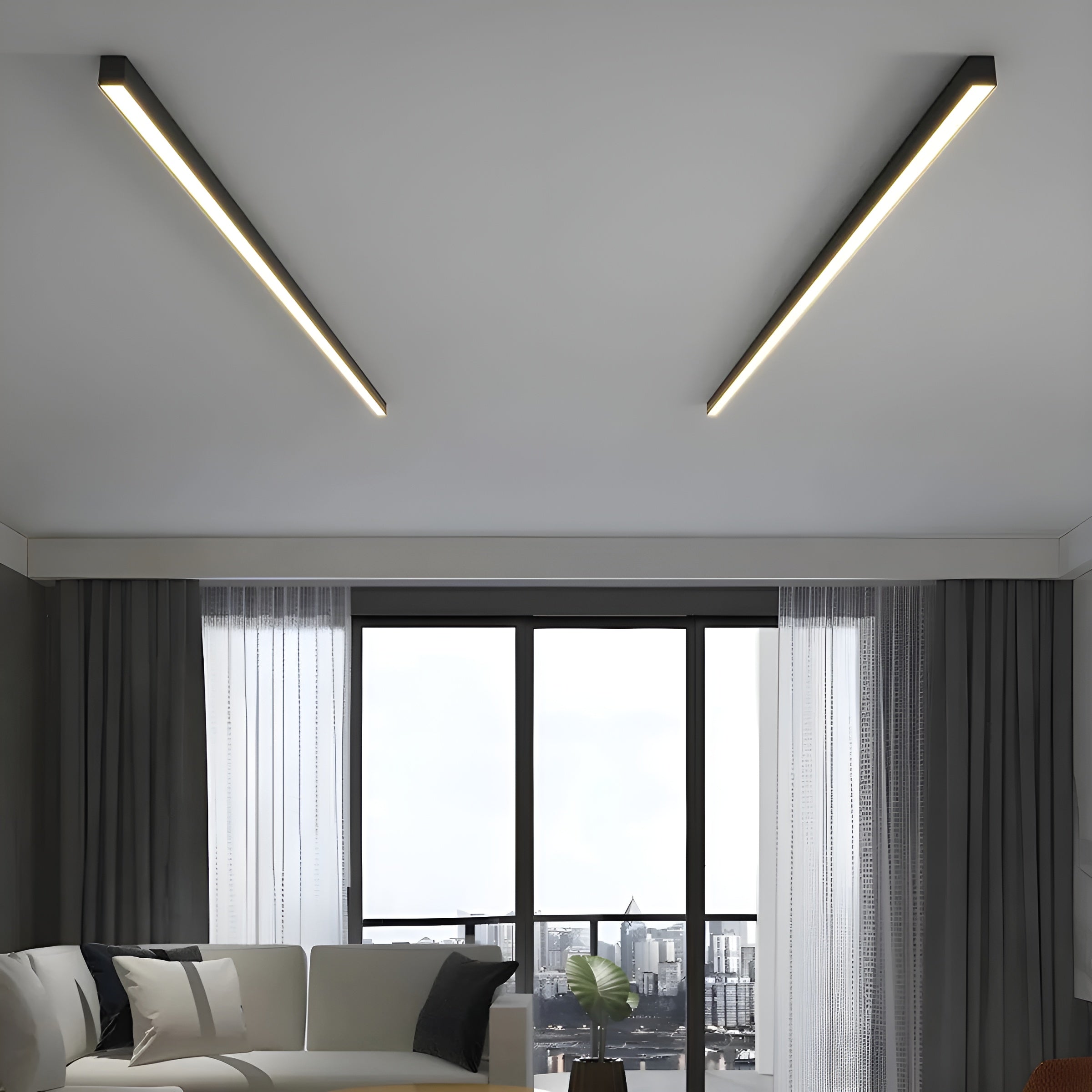 Luxe Loftslampe Stue – Elegant Dæmpbar LED Design til Indbydende Atmosfære Loftslampe 8
