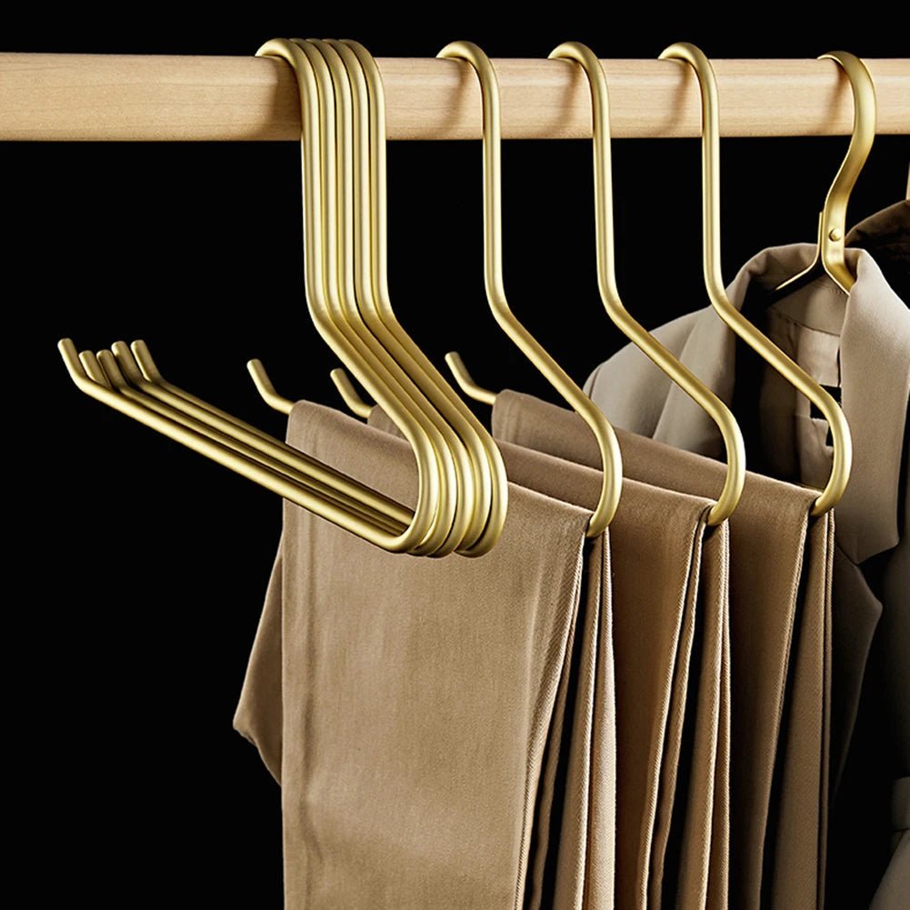 Metal Bøjler – Holdbare og Pladsbesparende Tøjorganiseringsløsninger til Garderobe, Anti-Slip Design, 5 Stk. 8