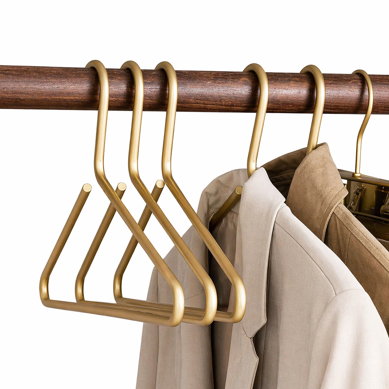 Metal Tøjbøjler – Elegant Opbevaring i Aluminium til Organisering af Dit Tøj | Stilfuldt Design og Robust Konstruktion 6