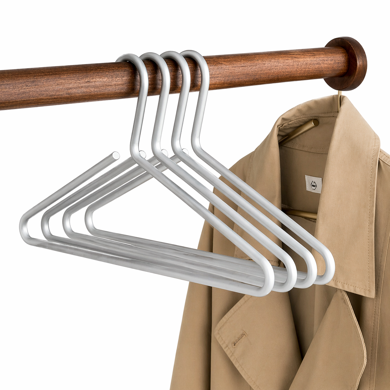 Metal Tøjbøjler – Slankt Design til Effektiv Garderobeorganisering, Sæt med 5 Stk. til Skjorter og Kjoler 3