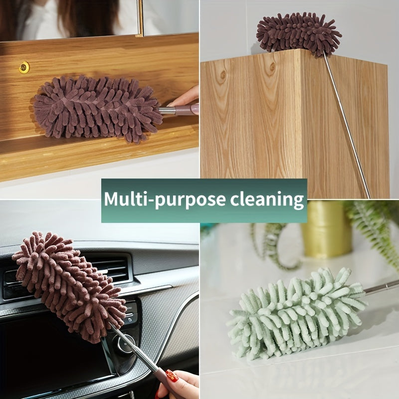 Mikrofiber Støvrens – Justerbar og Fleksibel Duster til Effektiv Indendørs Rengøring i Hjemmet 7