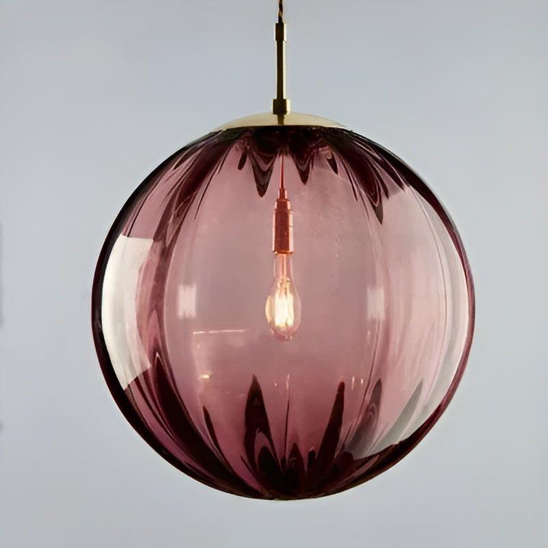 Elegant Nordic LED Glass Dome Pendant Lamp