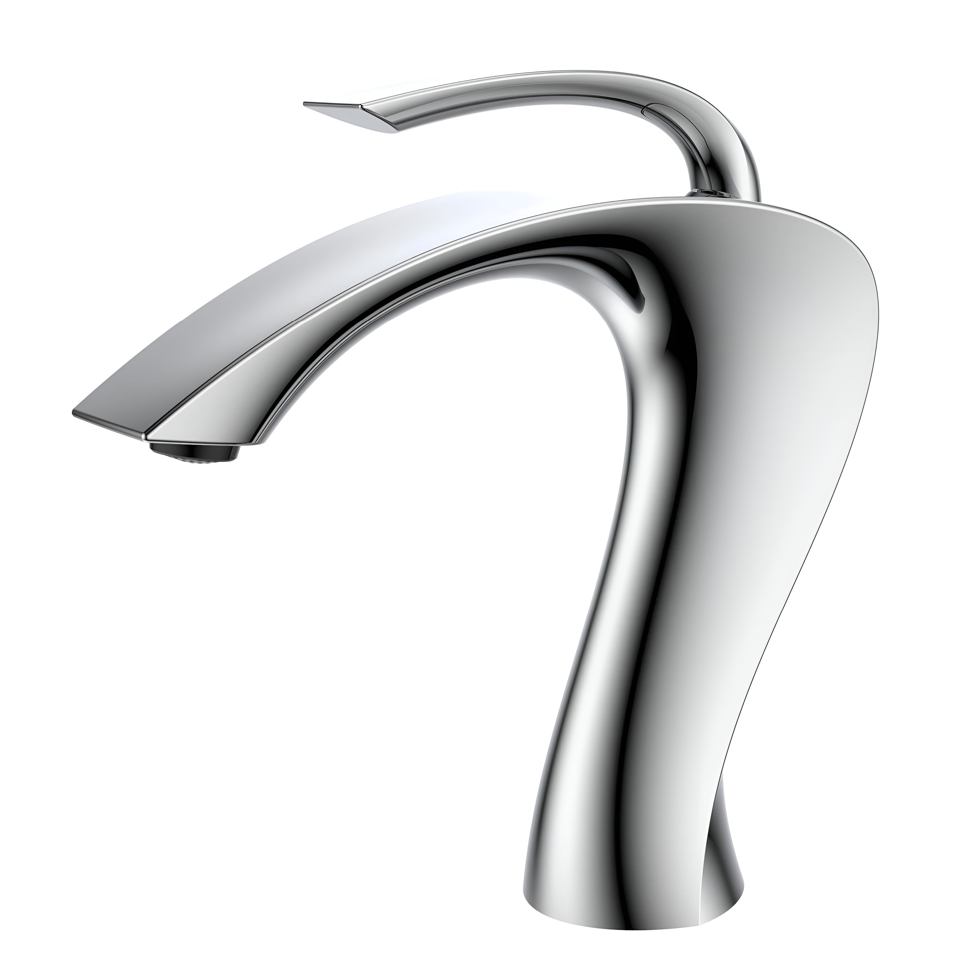 Moderne Håndvaskarmatur i Messing – Elegant Design med Keramisk Patron til Præcis Vandstyring 0