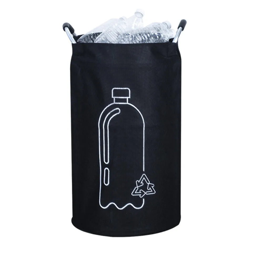 Opbevaringskurv til Tomme Flasker – Foldbar, Holdbart Stof med Aluminiumshåndtag, Ideel til Genbrug og Hjemmeopbevaring 6
