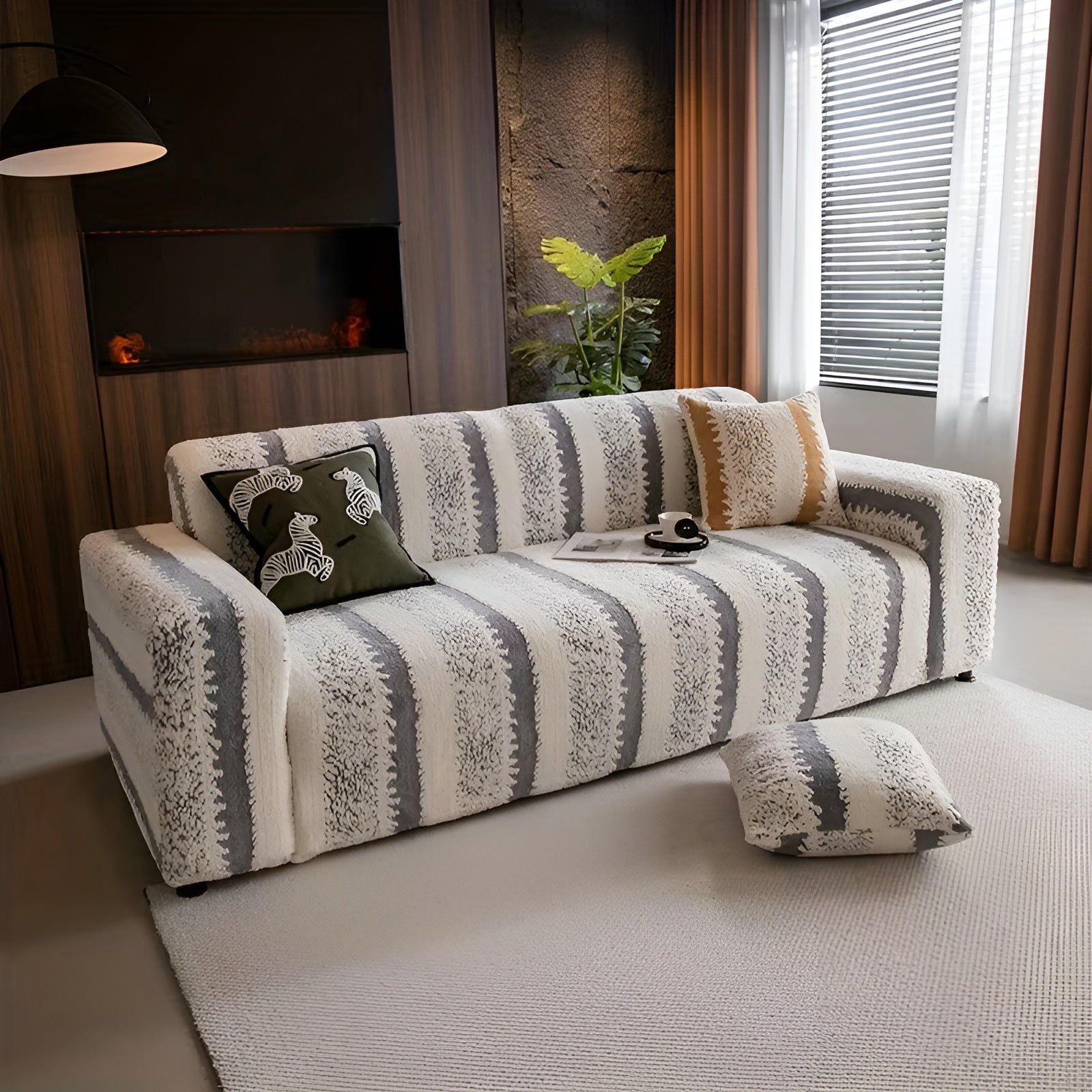 Plys Sofabetræk – Blødt Polyester Design til Komfort og Beskyttelse af Sofa | Ideel til Familier med Børn og Kæledyr 2
