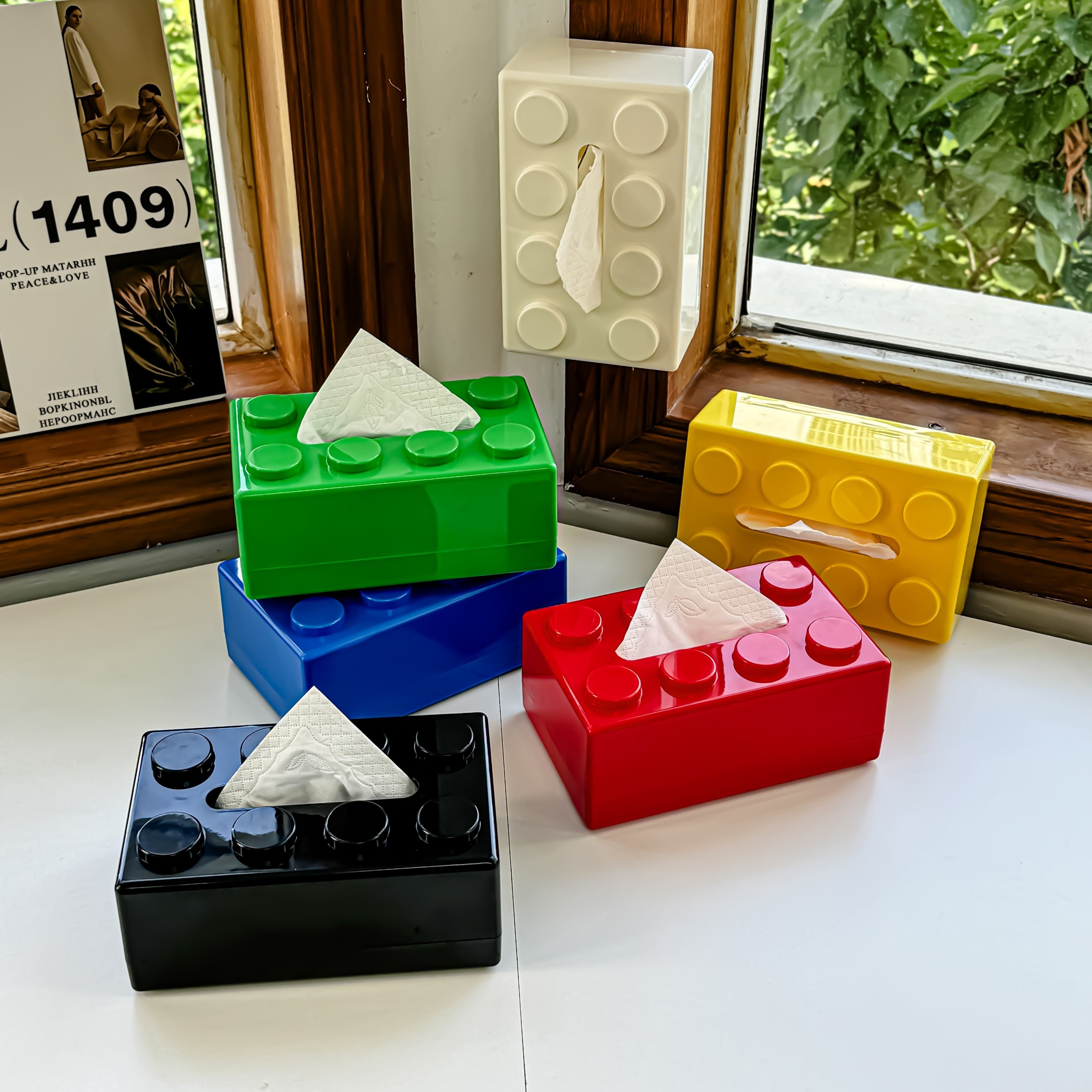 Retro Tissue Box - Farverig ABS Plast til Stilfuld Indretning | Praktisk og Holdbar Design til Hjemmet 2
