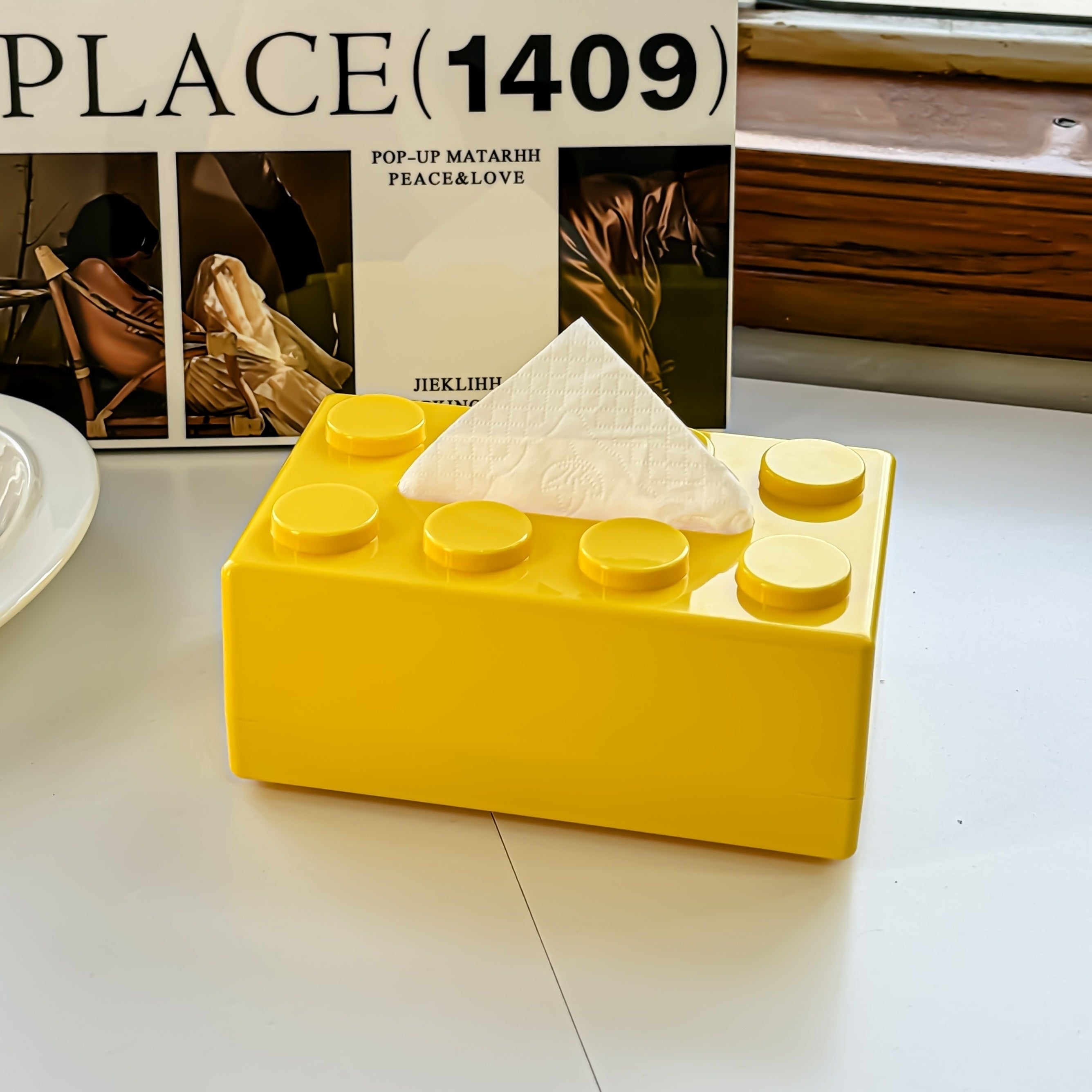 Retro Tissue Box - Farverig ABS Plast til Stilfuld Indretning | Praktisk og Holdbar Design til Hjemmet 5