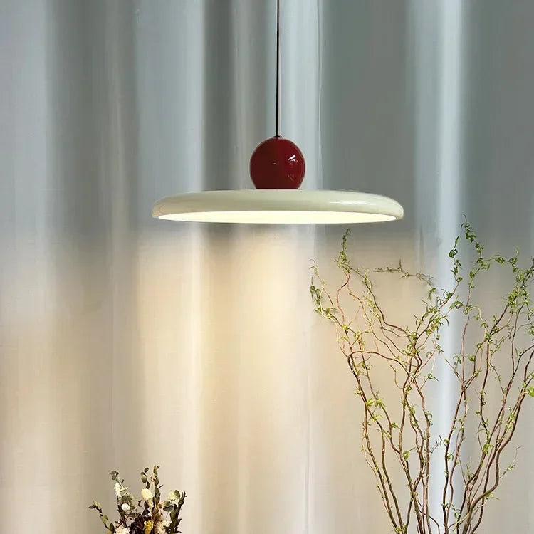 LED pendel i grøn farve til moderne stue