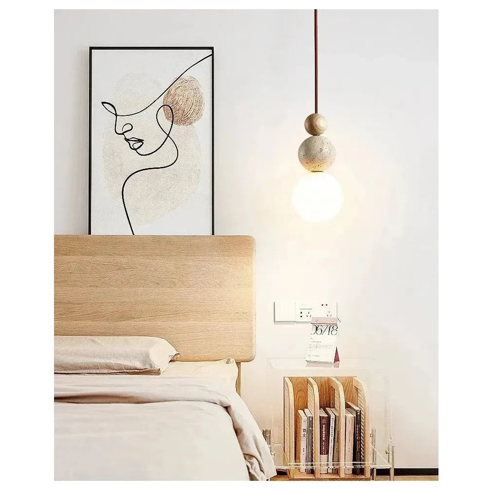 Hikari Wabi-Sabi Pendant Lamp – Elegant Natural Illumination