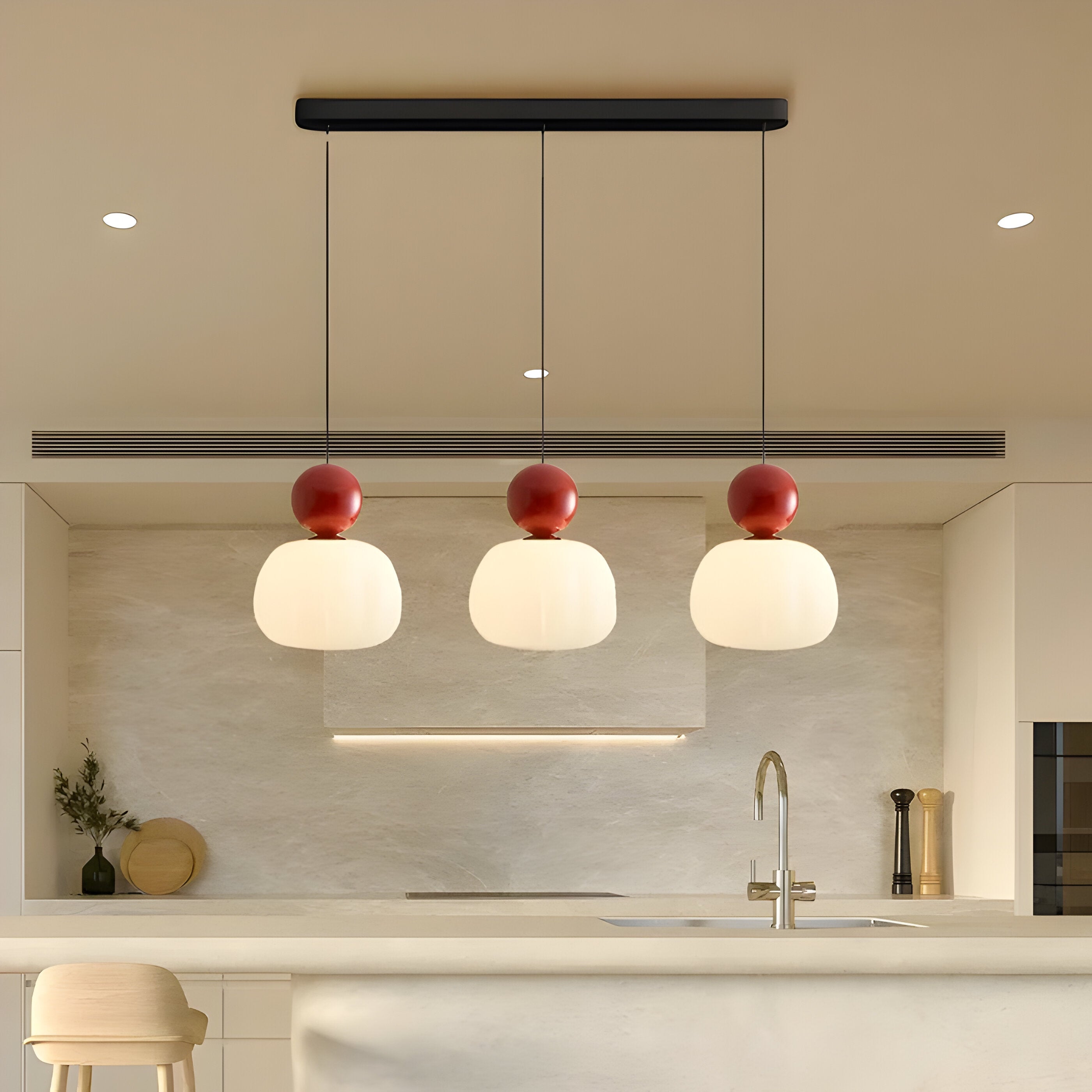 Solar-Powered Elegance: Mjørik Nordic Cream Pendant Lamp** **Meta Title:** Eco-Friendly Solar Pendant Lamp for Outdoor Spaces