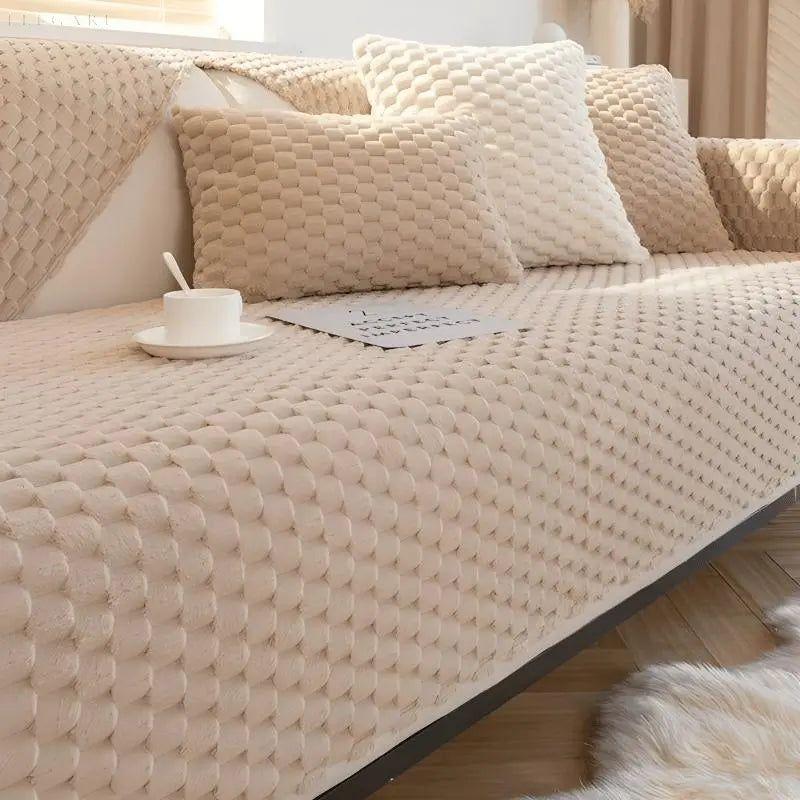 Skridsikkert Sofabetræk i Polyester – Elegant Beskyttelse til L-formede Sofaer, Ideel til Familier og Kæledyrsejere 7