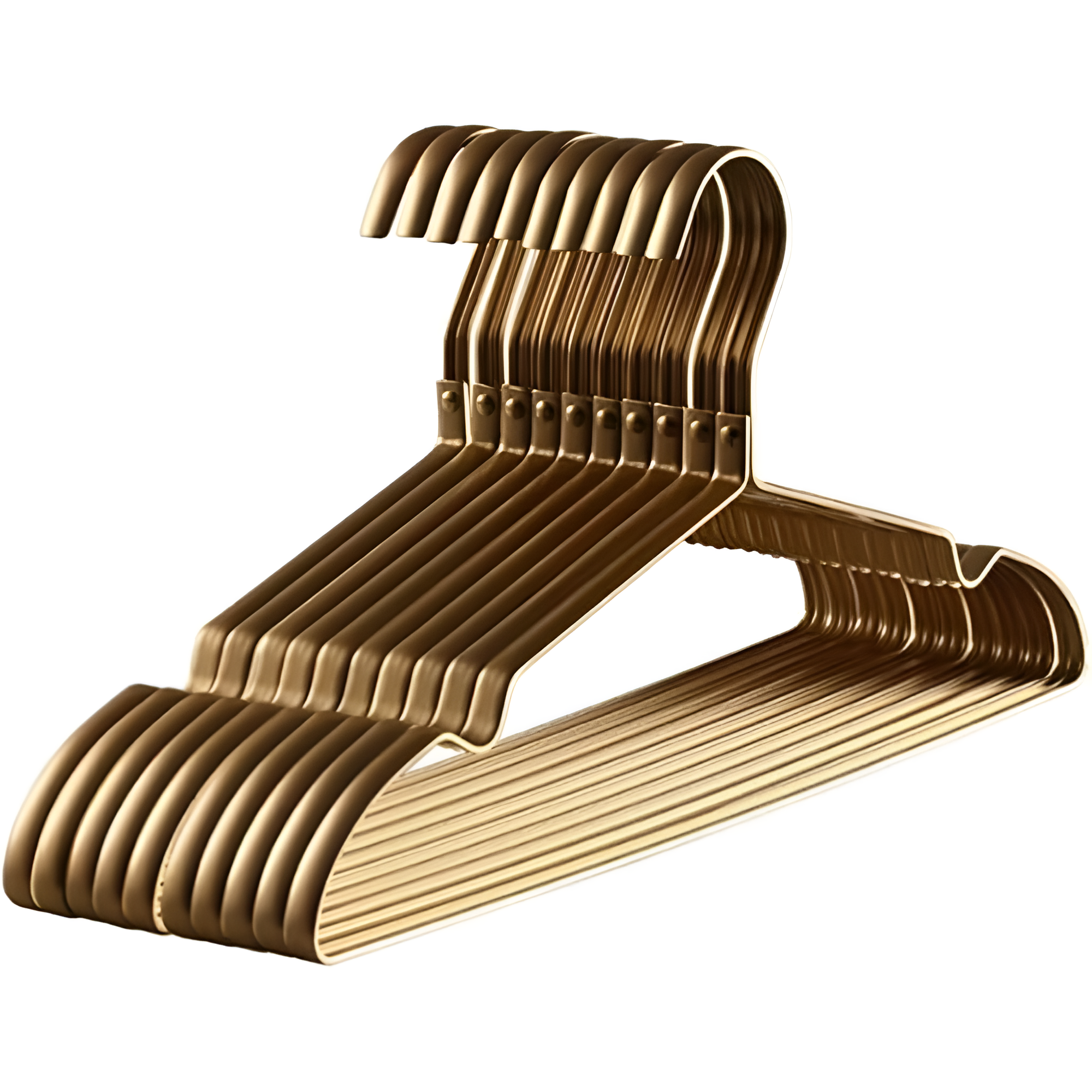 Skridsikre Metalbøjler i Aluminiumslegering – Effektiv Rynkefri Ophængning til Garderobe, Pladsbesparende og Holdbare 0