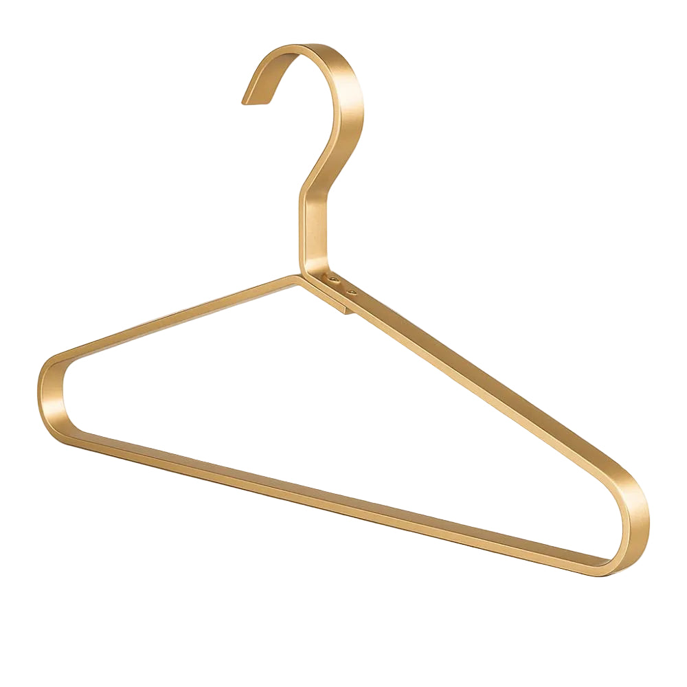 Slimline Aluminium Tøjbøjler – Pladsbesparende og Skridsikre til Effektiv Garderobeorganisering 2