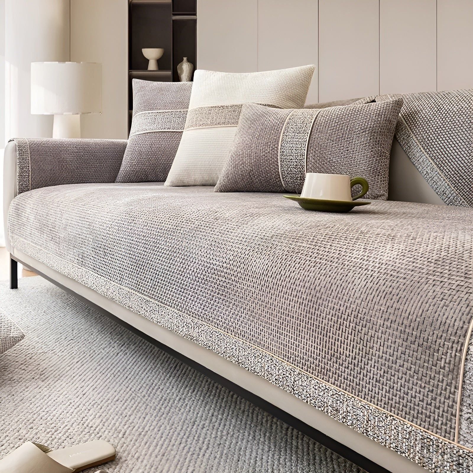 Sofabetræk i Hør – Elegant og Holdbart Beskyttelse til Sofa | Ideelt til Kæledyrsejere, Let at Vedligeholde 1