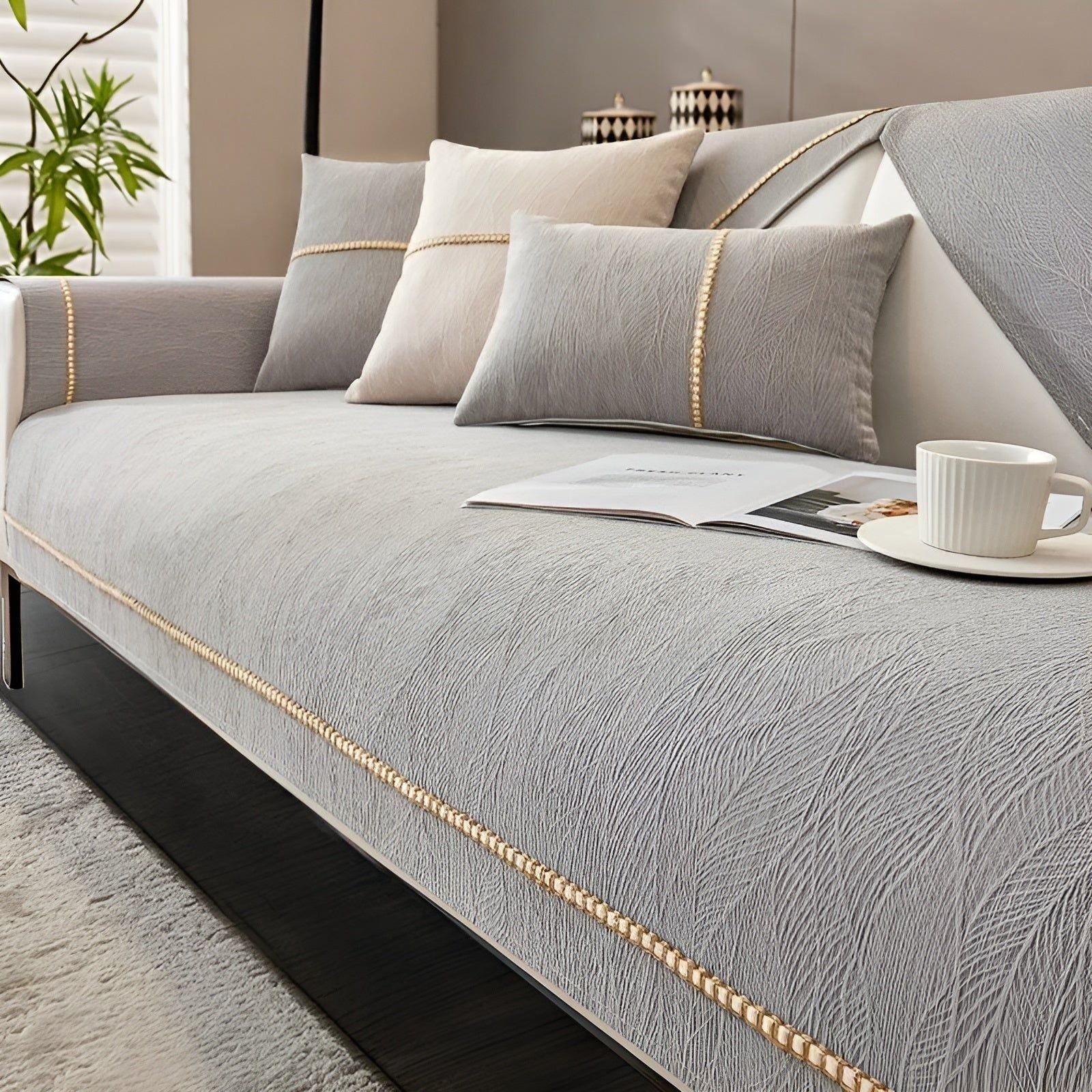 Sofabetræk i Hør – Elegant og Holdbart Beskyttelse til Sofa | Ideelt til Kæledyrsejere, Let at Vedligeholde 9
