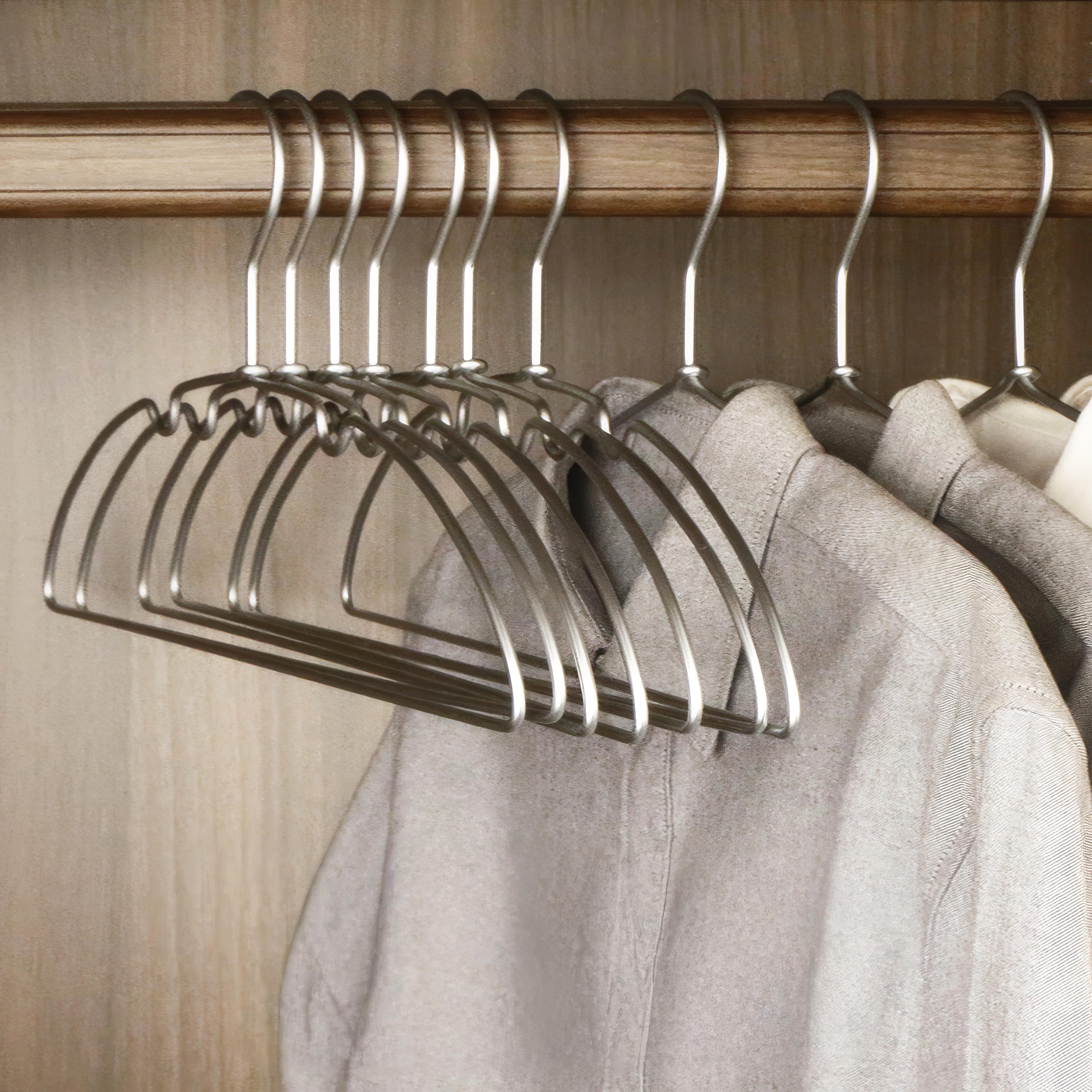 Sømløse Metal Tøjbøjler – Stilfuld Organisering til Garderobe, Sæt med 5 Stk. 7