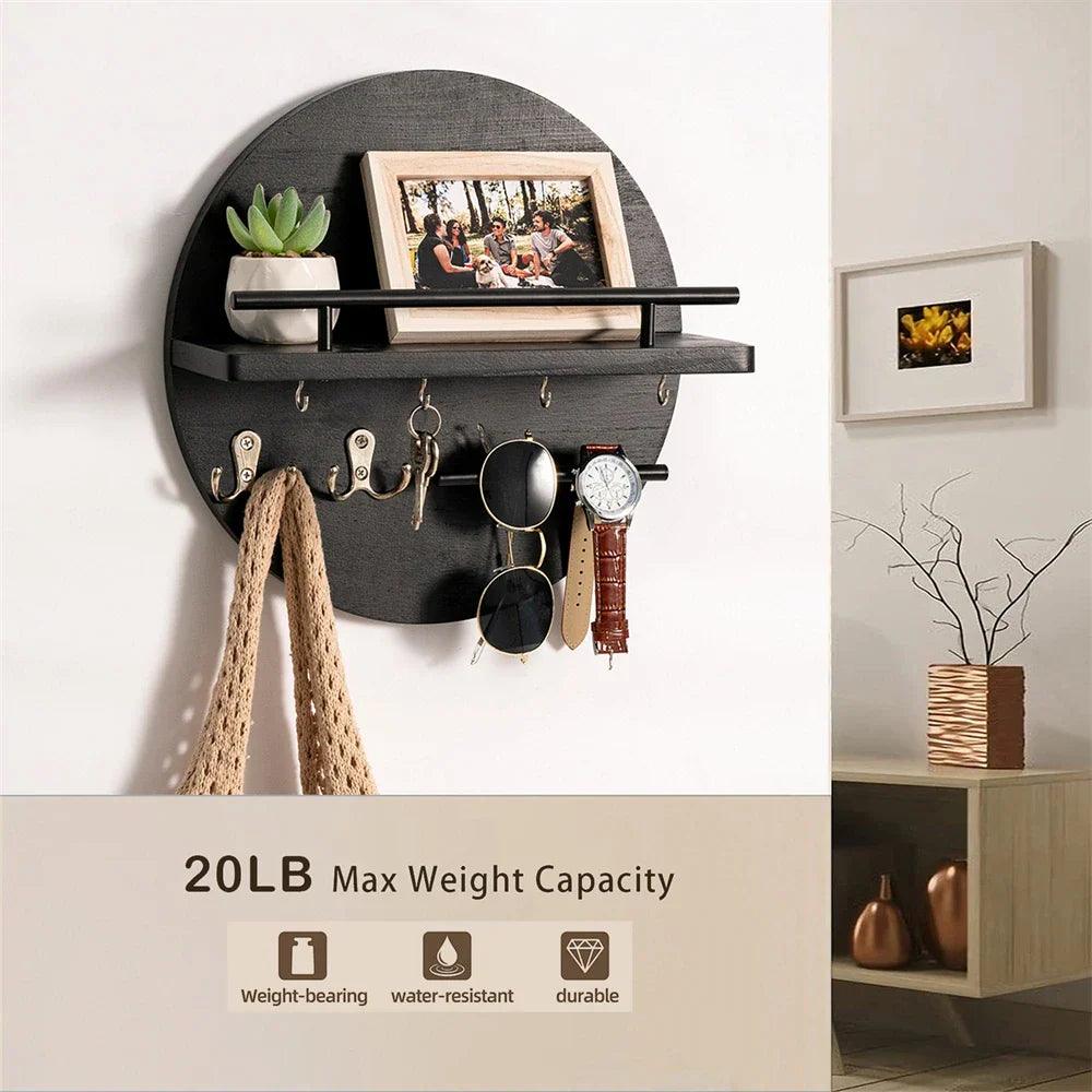 Træ Nøgleholder – Elegant Opbevaring til Nøgler og Småting | Bæredygtig Design til Dit Hjem 3