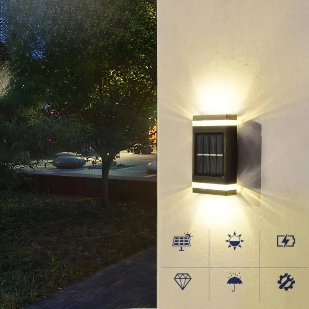 Elegant Solar Wall Light - Eco-Friendly & Waterproof