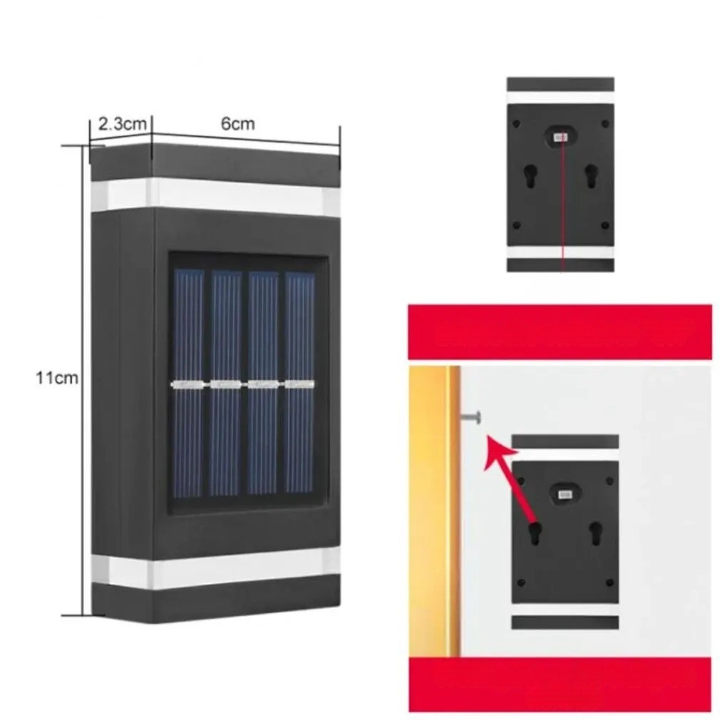 Elegant Solar Wall Light - Eco-Friendly & Waterproof