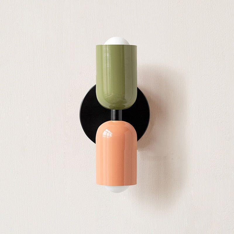 Farbe Wabi Duo minimalistisk moderne LED-væglampe med to hoveder